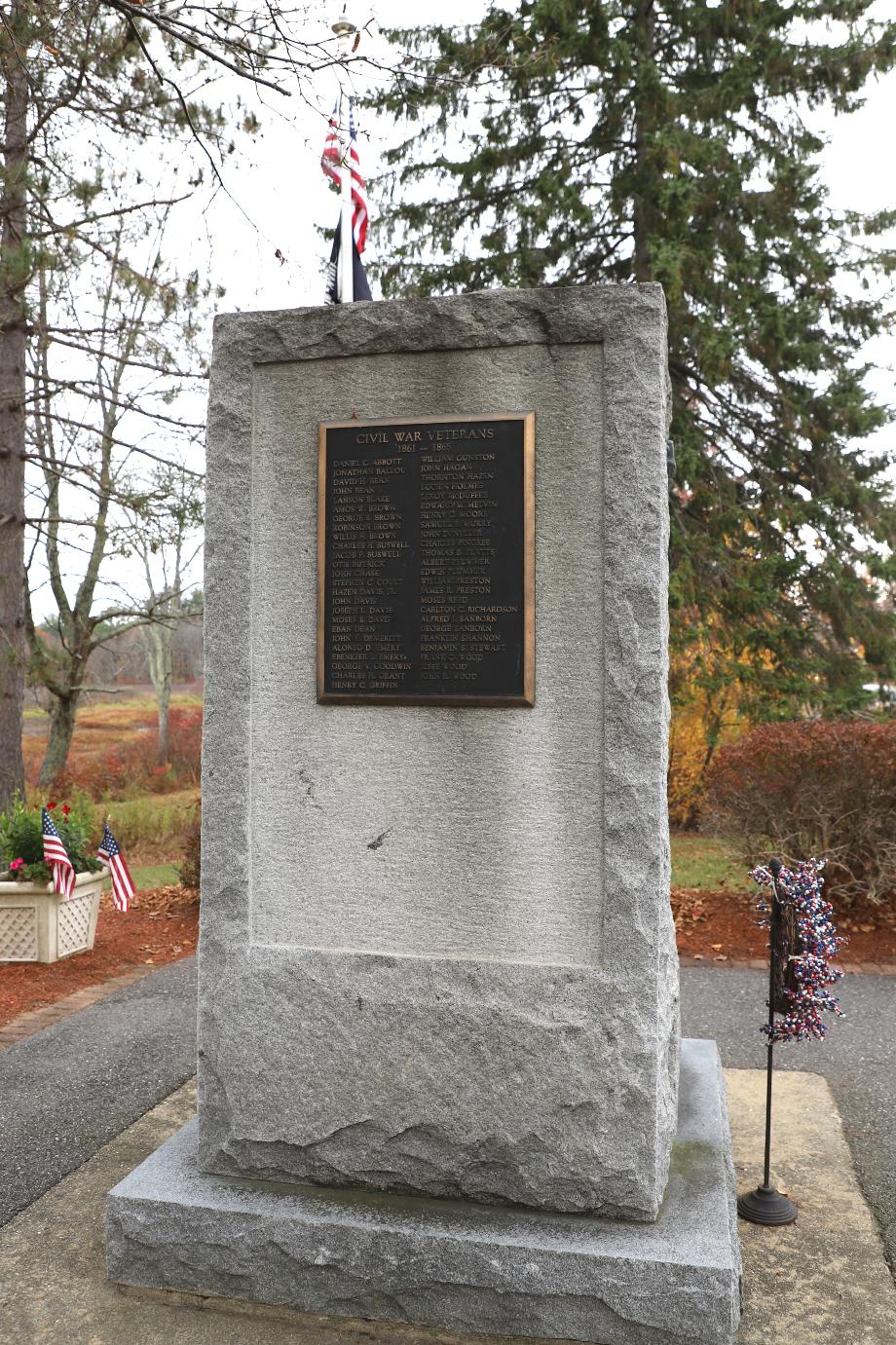 Auburn New Hampshire Civil War Veterans Memorial