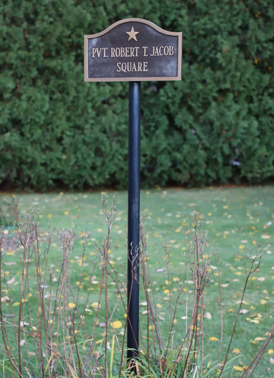 Hooksett New Hampshire Veterans Park - Private Robert T Jacob Square