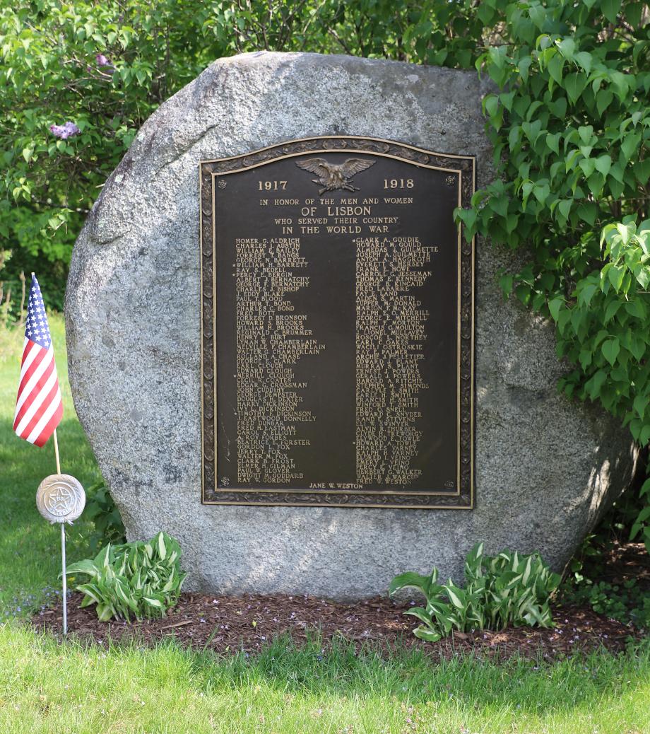 Lisbon New Hampshire World War I Veterans Memorial