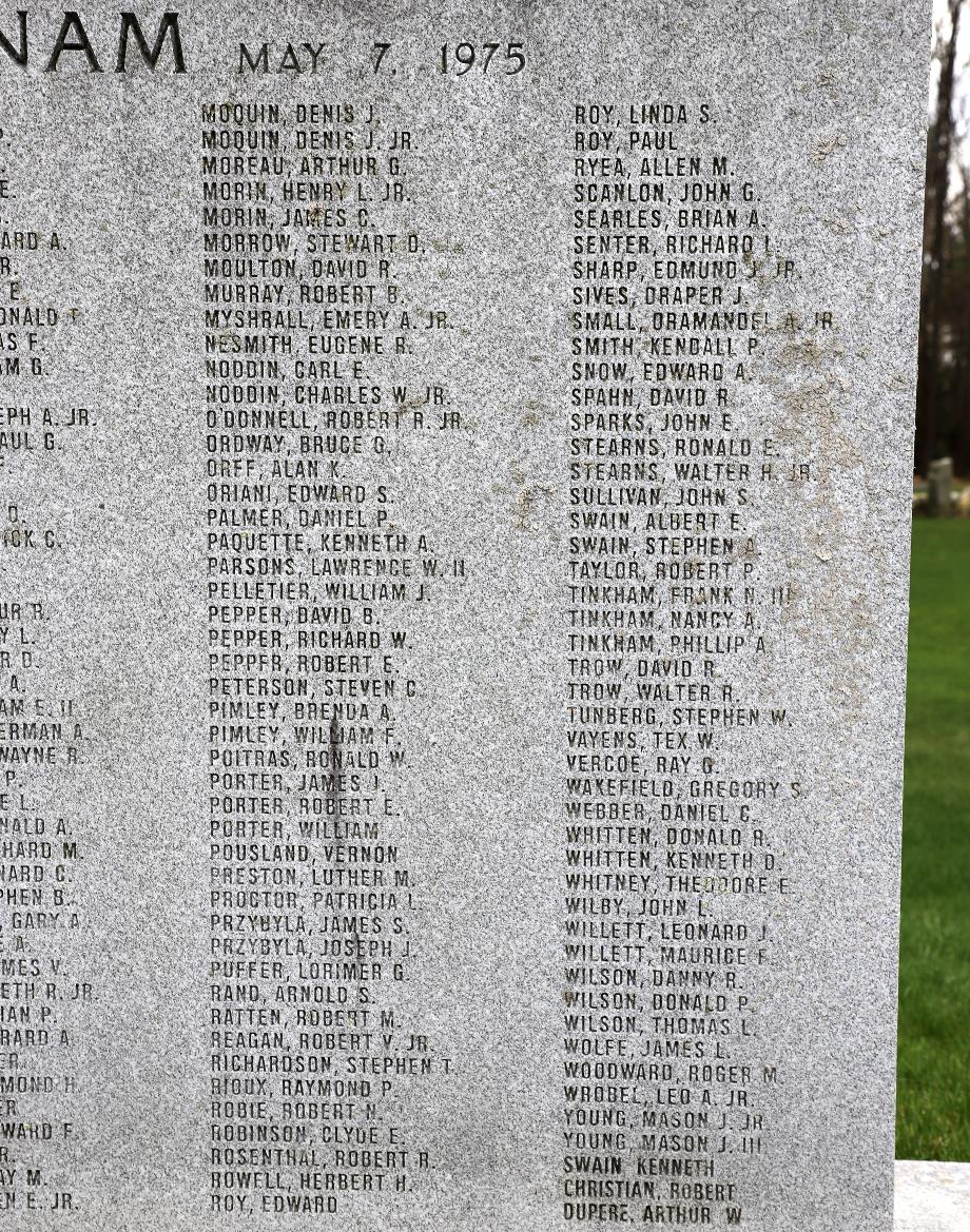 Londonderry New Hampshire Vietnam War Veterans Memorial