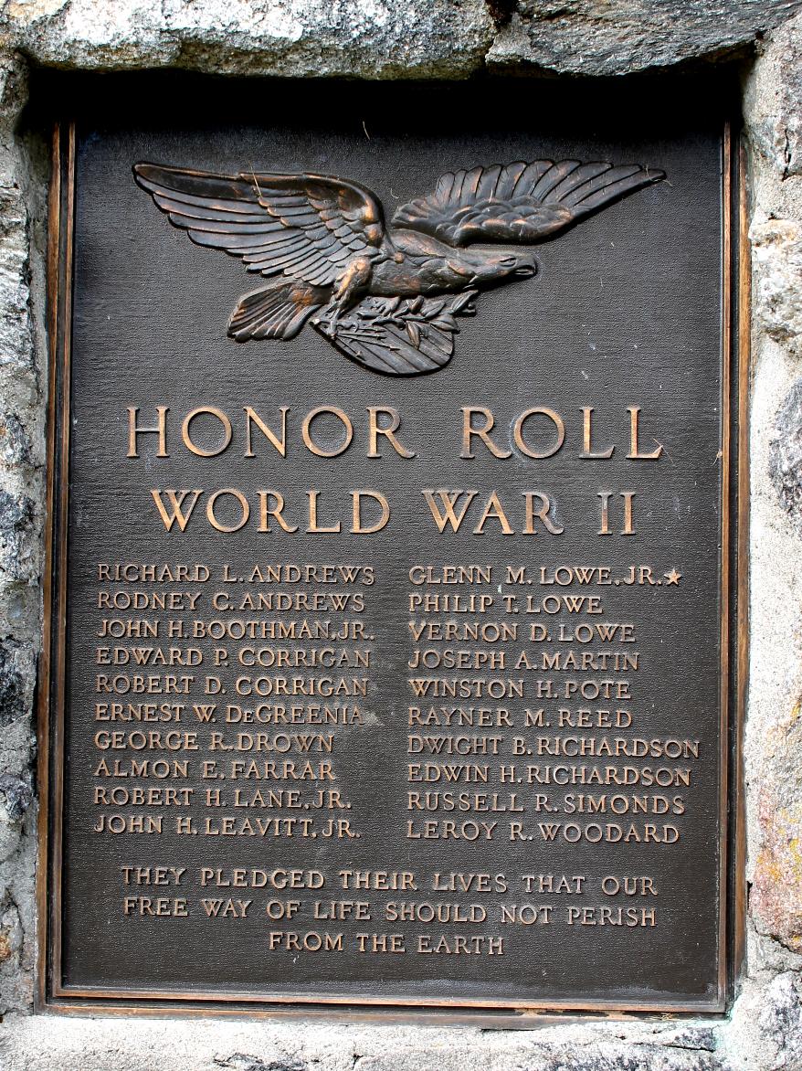 Randolph New Hampshire World War II Veterans Memorial