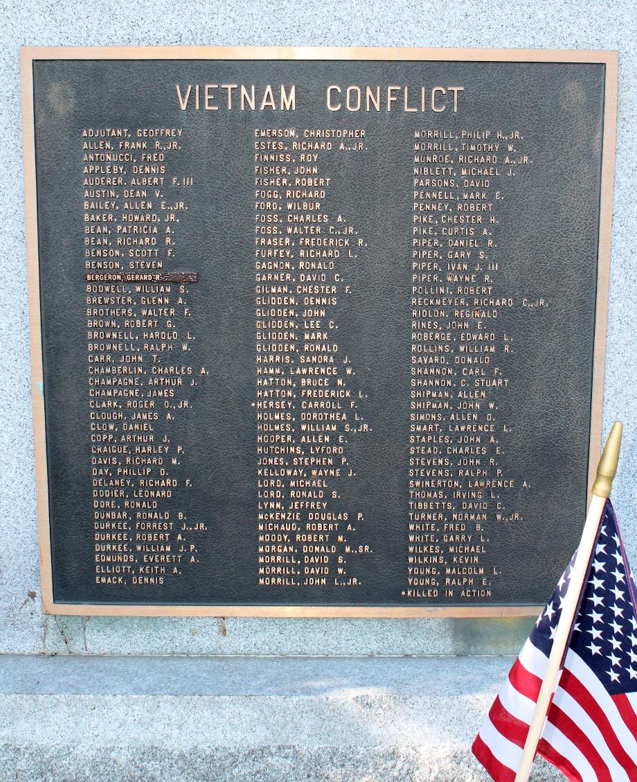 Wolfeboro New Hampshire Vietnam War Veterans Memorial